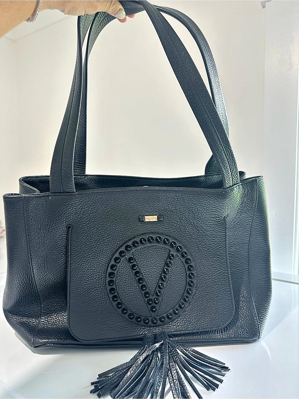 Valentino by Mario Valentino Estelle Rock Leather Tote